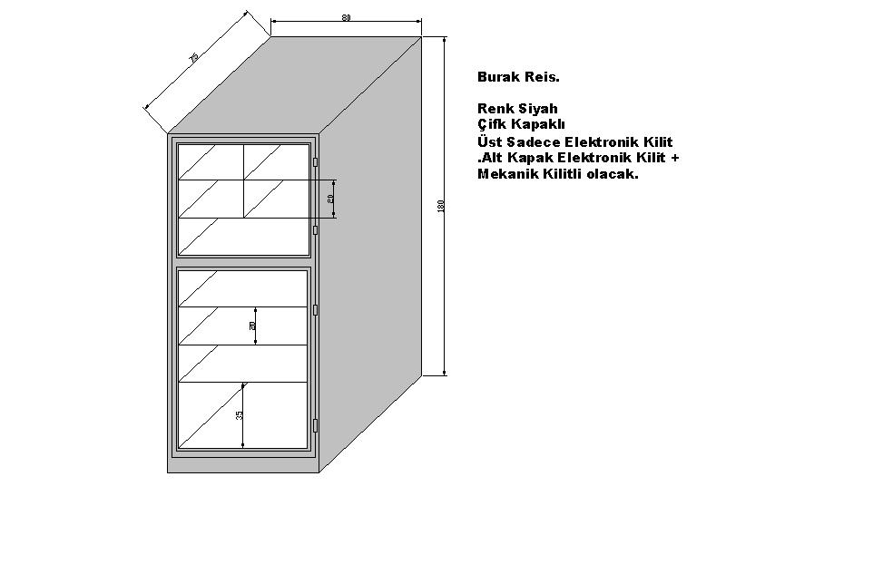 0016XPDD 180 'lik SÜPER ÖZEL TAM ZIRHLI İKİ KAPILI ALT KASA ÜST KASA MODEL ZIRHLI KOCAELİ ÇELİK KASA 180*80*75cm 1500Kg( 2390€ )