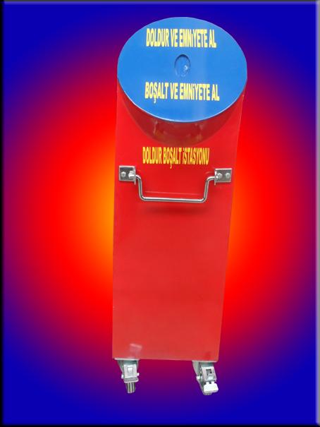 015KGDBTCDD HAYDAR PAŞA GARI DOLDUR BOŞAL İSTASYONU TİPİ FRENLİ TABANCA VE TÜFEK İÇİN ÖZEL DOLDUR BOŞALT İSTASYONU 115*32*60CM 80KĞ ( 799€ )