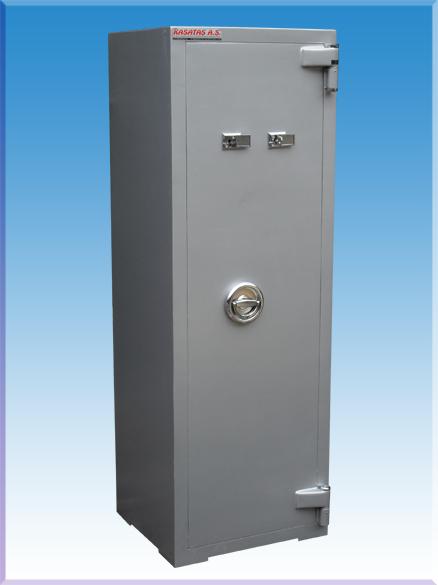 0013BTK2A BANKA TİPİ TEKKAPILI 2 ANAHTARLI ÇELİK PARA KASASI 175*80*70CM İÇ  157*64*50CM 650KĞ ( 1749€ )