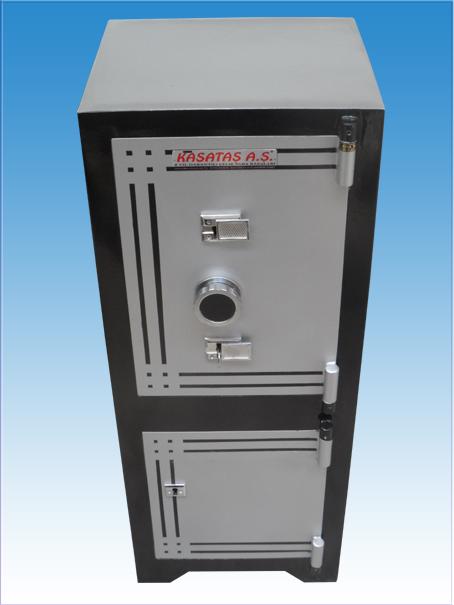 008AÖT ÖZEL OFİS TİPİ ALTI DOLAPLI ÇELİK PARA KASASI 105*48*39CM 180KĞ ( 525€ )