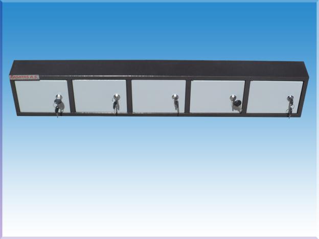5 GÖZLÜ SALLAMA KİLİTLİ CEP TELEFONU EMANET DOLABI 15*100*10CM 5KĞ ( 499€ )