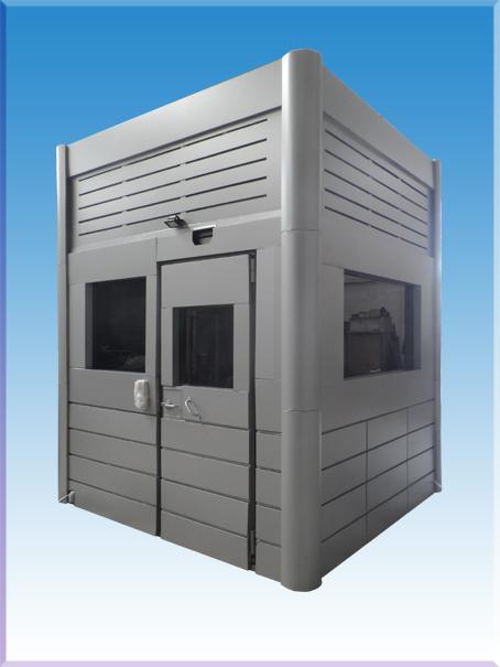 BR6 BALİSTİK İZMİR TİPİ KOMPOZİT KAPLAMALI KURŞUN GEÇİRMEZ ÇELİK NÖBET KULÜBESİ İÇ 260*230*230CM 8TON ( 19999€ )