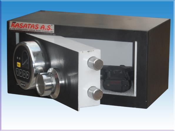 015XMALKOÇLAR VİP ARAÇ İÇİ TİPİ PARMAK İZİ İLE AÇILAN ELEKTRONİK ŞİFRELİ TOPUZ KOLLU ÇELİK PARA KASASI  15*30*18CM 6KĞ ( 199€ )