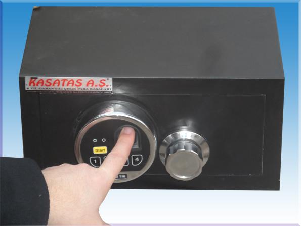 015XMALKOÇLAR VİP ARAÇ İÇİ TİPİ PARMAK İZİ İLE AÇILAN ELEKTRONİK ŞİFRELİ TOPUZ KOLLU ÇELİK PARA KASASI  15*30*18CM 6KĞ ( 199€ )