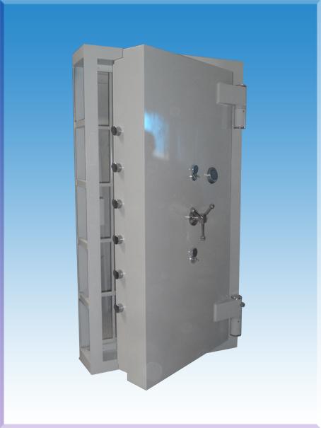SHAMBRFORT TİPİ OKSİJENLE KESMEYE VE MATKAPLA DELMEYE KARŞI YÜKSEK GÜVENLİKLİ 15CM BETONLU ELEKTRONİK ŞİFRELİ KASA ODA KAPISI DIŞ 201*108*30CM İÇ BOŞLUK 180*92*30CM  975KĞ ( 3999€ )