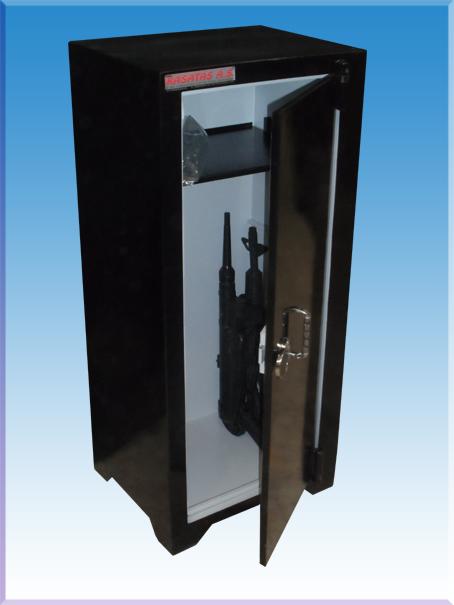 BRE 1.83  TEKNE TİPİ 4 TÜFEKLİK ÇELİK KASA ANAHTARLI ÇELİK TÜFEK KASASI 133*25*22CM 30KĞ ( 699€ )