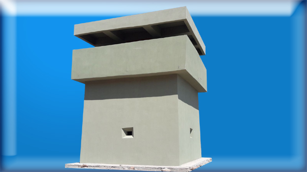 BR7 BALİSTİK ROKETATAR VE  7.62x51 NATO 2657-2723 ft/sn 3  ATIŞ KALEŞNİKOF ZIRH DELİCİ MERMİYE DAYANIKLI ZIRHLI GÖZETLEME KULESİ 913*500*500CM 67TON ( 999.999€ )
