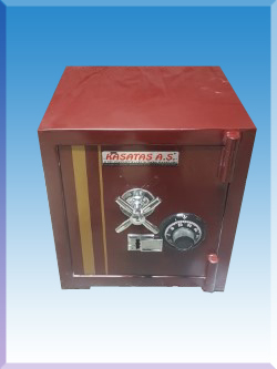 001M OFİS TİPİ  ANAHTARLI VE MEKANİK ŞİFRELİ ÇELİK PARA KASASI 40*37*32CM 100KĞ ( 499€ )