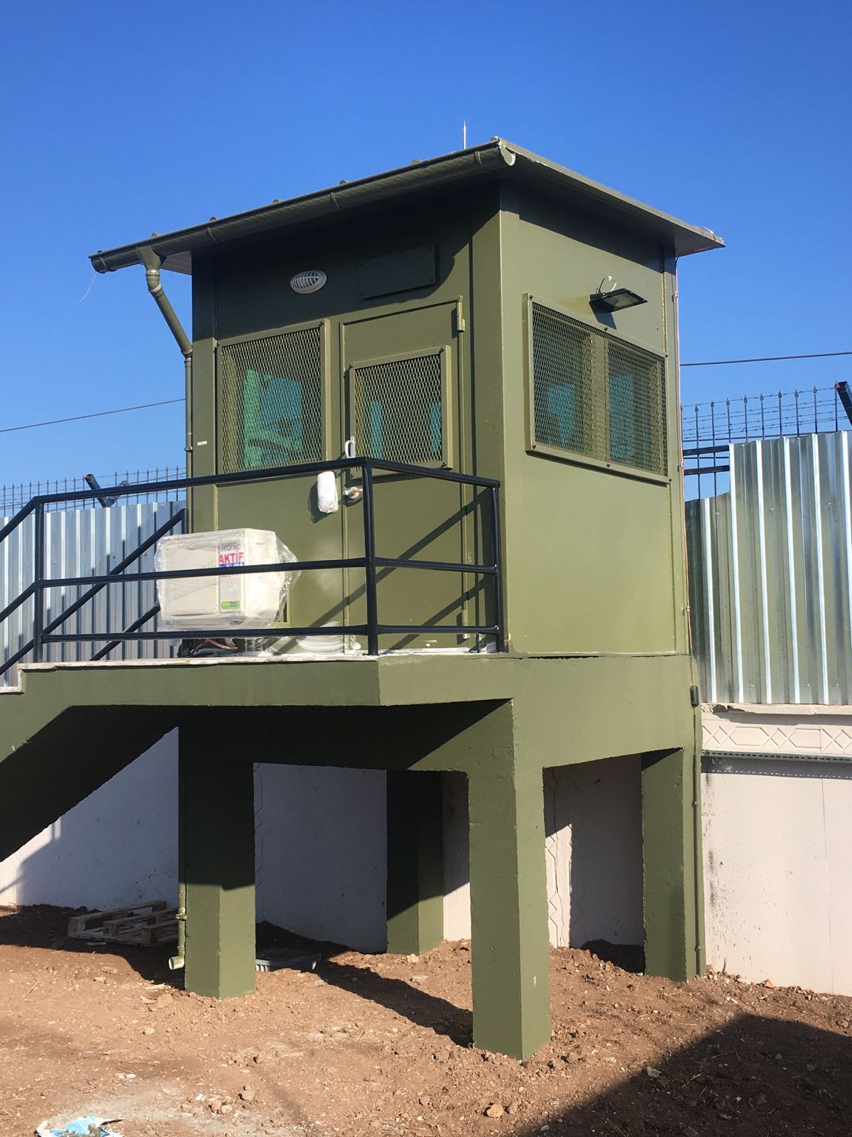 DİYARBAKIR  TİPİ BR7 BALİSTİK KURŞUN GEÇİRMEZ ÇELİK NÖBET KULÜBESİ İÇ ÖLÇÜSÜ 240*200*200CM 11.250KĞ ( 17000€ )