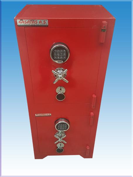 008E2A2KD KIRŞEHİR ÇEMAŞ OFİS TİPİ ALT DOLAP VE ÜST KASA ELEKTRONİK ŞİFRELİ ÇELİK PARA KASASI 105*48*38CM 180KĞ ( 999€ )