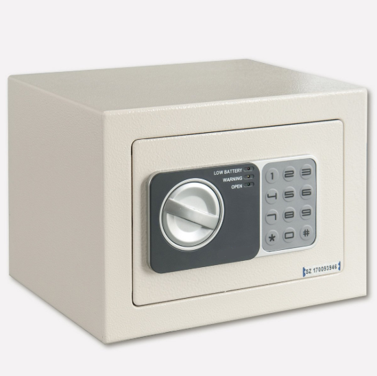 0017SİE  ANTALYA OTEL ODA TİPİ ELEKTRONİK KASA ( ACİL AÇMA ANAHTARLI ) 17*23*17CM 2.730GR ( 49€  )+KDV