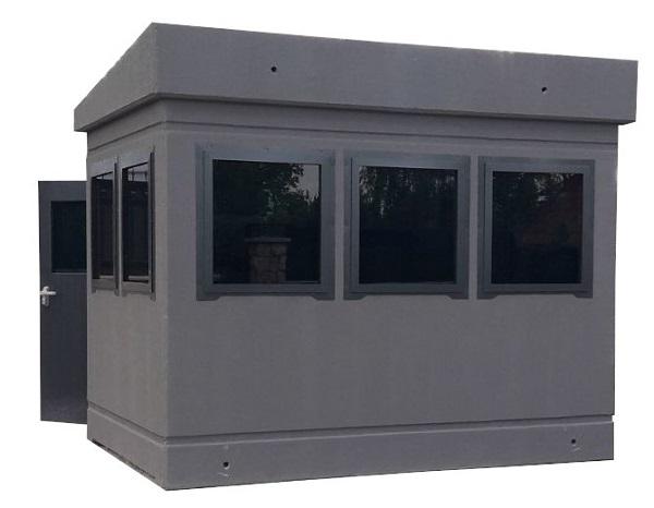 ANKARA TİPİ BR7 BALİSTİK BETON KURŞUN GEÇİRMEZ 2 ADET HAVALANDIRMA SİSTEMLİ 2 KAPILI ÇELİKLİ BR7 BETONLU NÖBET KULÜBESİ İÇ 240*300*200CM 20TON ( 19000€ )
