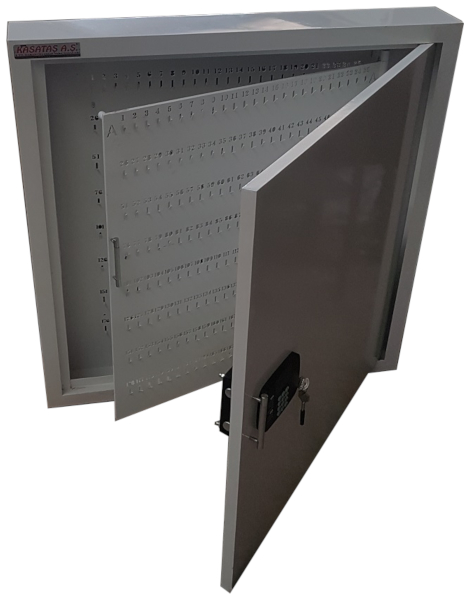 400 ANAHTAR YERLİ TİPİ TAM DİJİTAL LCD EKRANLI ACİL AÇMA ANAHTARLI ELEKTRONİK ŞİFRELİ ANAHTAR DOLABI 100*100*15CM 69KĞ ( 899€ )