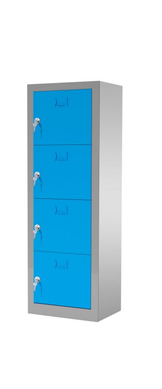 4 KAPILI ASKERİYE TİPİ METAL 0,60-0,70MM AYAKKABI BOT DOLABI 195*40*35CM ( 499€ )