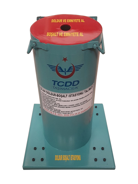004DBŞT BR6 TÜFEK VE TABANCA İÇİN ÖZEL GÜVENLİK GİRİŞ TİPİ 28ÇAPINDA 60 YÜKSEKLİKTE TÜFEK VE TABANCA DOLDUR BOŞALT BİDONU 60*28CM ( 499€ )