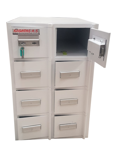 8 GÖZ KROM AĞIZLIKLI EMANET KASA 72,5*47*65CM 70KĞ ( 799€ )