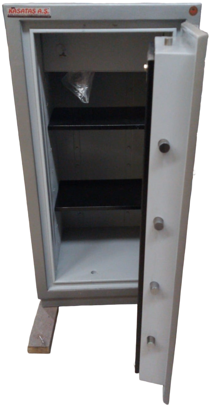 0010KALEİ2AZE OFİS TİPİ YÜKSEK GÜVENLİKLİ ZIRHLI ÇELİK PARA KASASI 127*63*55CM İÇ 103*46*34CM 700KĞ ( 2540€ )