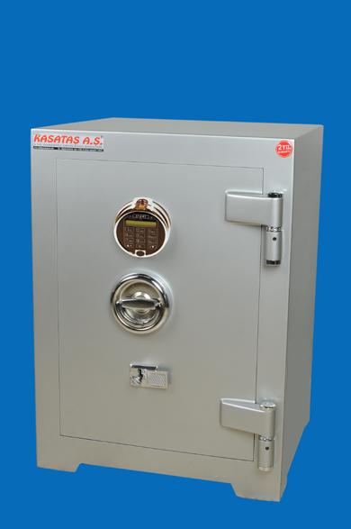 004APARMAK2ATMASE OFİS TİPİ AMERİKAN LCD EKRANLI PARMAK İZLİ ELEKTRONİK ŞİFRELİ ÇELİK PARA KASASI 70*50*45CM 250KĞ ( 1.900€ )
