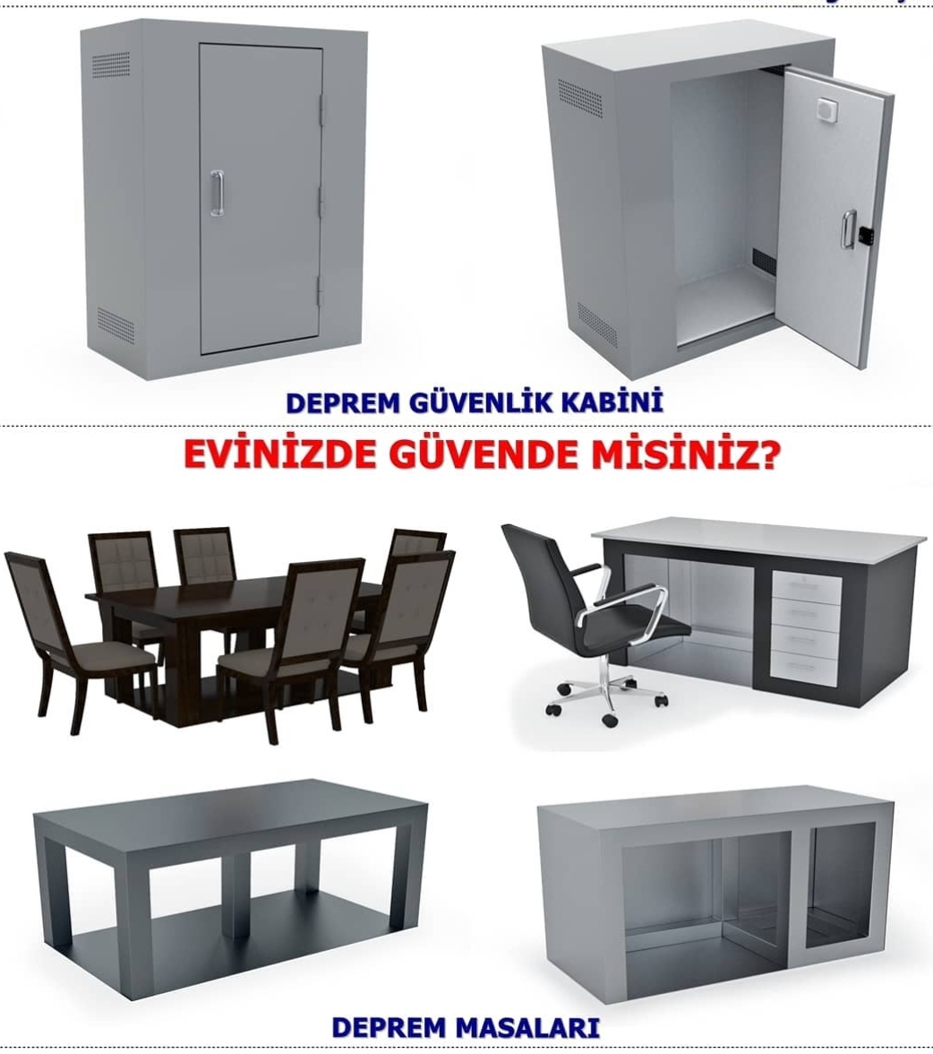 EVİNİZDE DEPREME KARŞI EN GÜVENLİ YERİ DEPREM MASASI DEPREM RANZASI DEPREM YATAGI 2 KİŞİLİK DEPREM KABİNİ