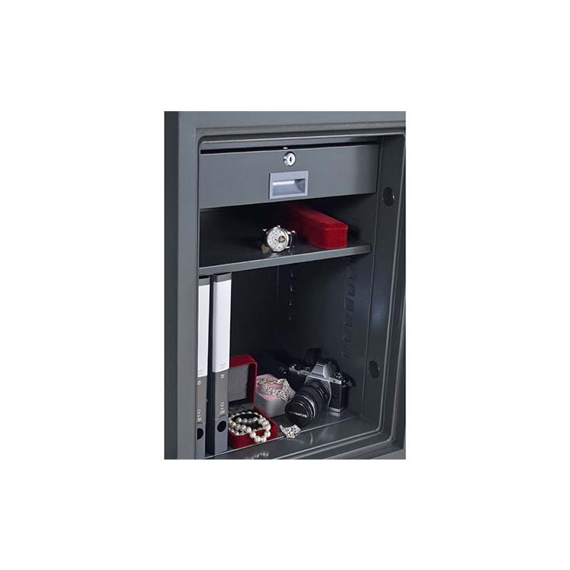 YFM 690 100LTO KAPASİTELİ 1 SAAT YANGIN SERTİFİKALI ELEKTRONİK ŞİFRELİ DATA KASASI DIş 69,5*50*50CM İÇ 51,5*38*33CM 64,5LT 90KĞ ( 999€ )