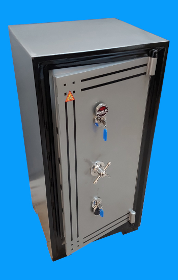 00008TRXAE OFİS TİPİ  ELEKTRONİK ŞİFRELİ 1 ÖZEL ANAHTARLI 10 KLASÖR ÇELİK PARA KASASI DIŞ  105*50*45CM ÇEKMECELİ İÇ 90*38*30CM 300KĞ ( 999€  )