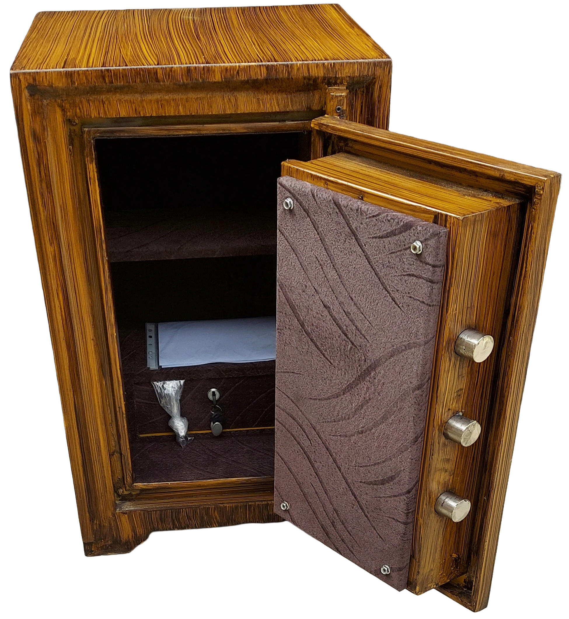 0004ATOMAE  GAZİANTEP OFİS MASA ALTI  TİPİ BASTON KOLLU İÇİ YAPIŞTIRMA KADİFELİ ÇELİK PARA KASASI 70*46*39CM 154KĞ ( 799€ )