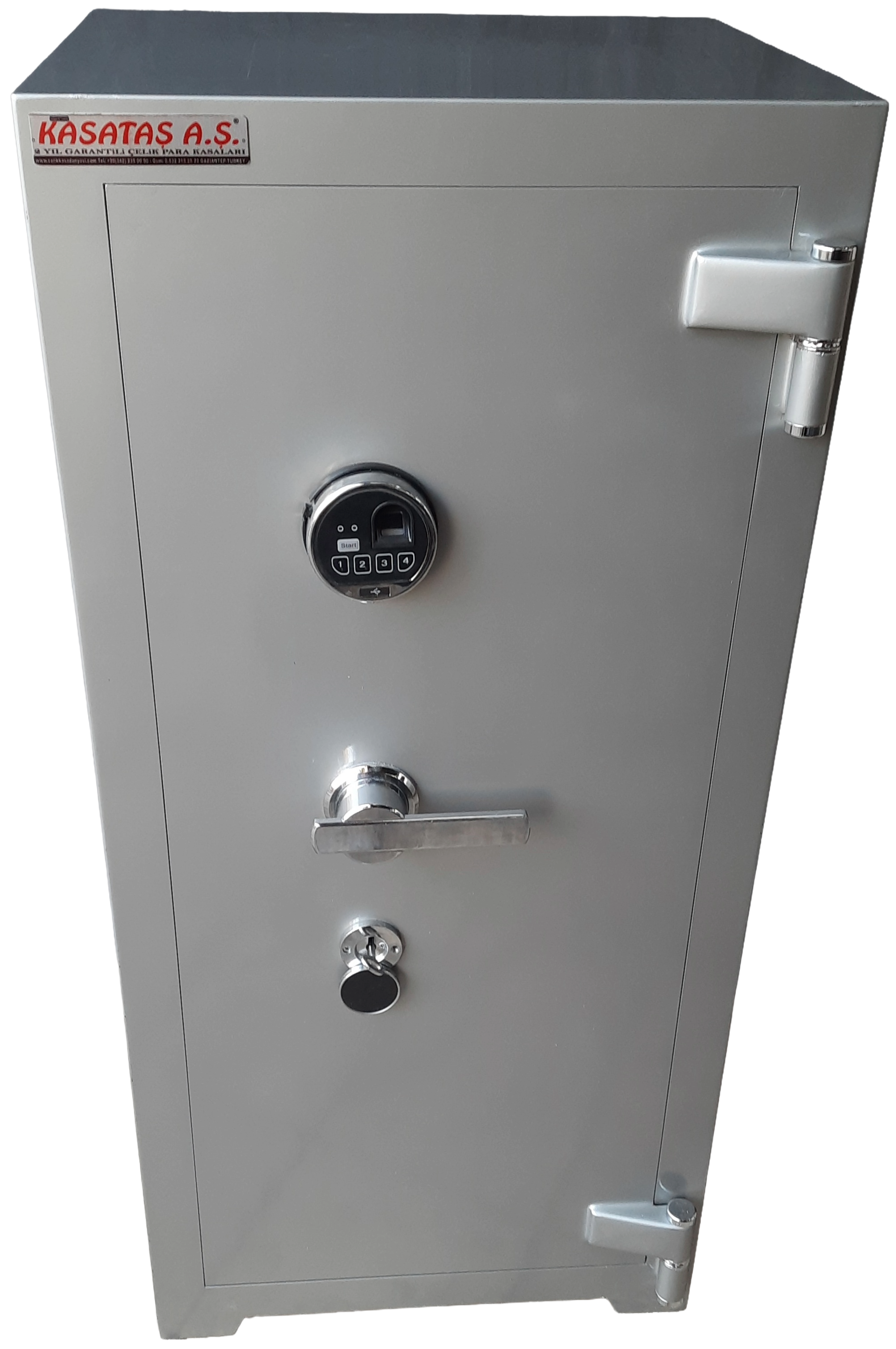 0010BTCPEFATİ2AZE OFİS TİPİ PARMAK İZLİ ELEKTRONİK ŞİFRELİ YÜKSEK GÜVENLİKLİ ÇELİK PARA KASASI 120*56*56CM 500KĞ ( 2599 € )