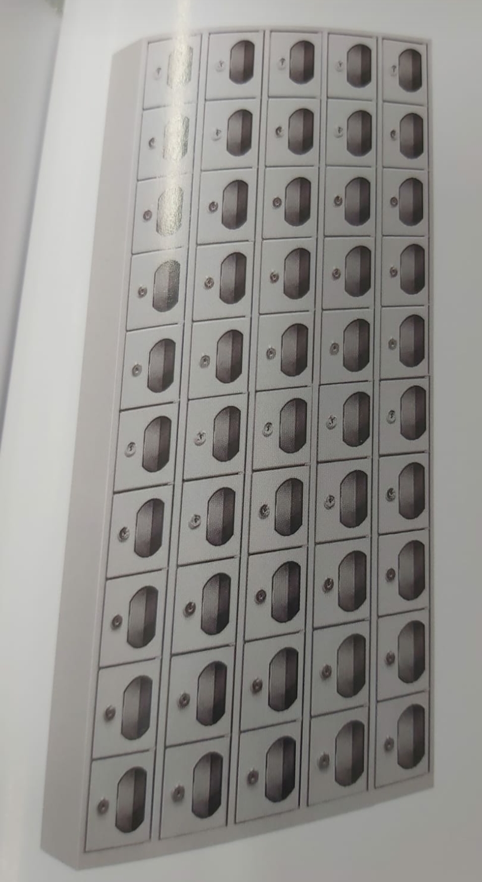 PLEXİ 50 GÖZ CEP TELEFONU VE CÜZDAN KASASI ( PLEXİ ) 160*92*20CM ( 999€ )