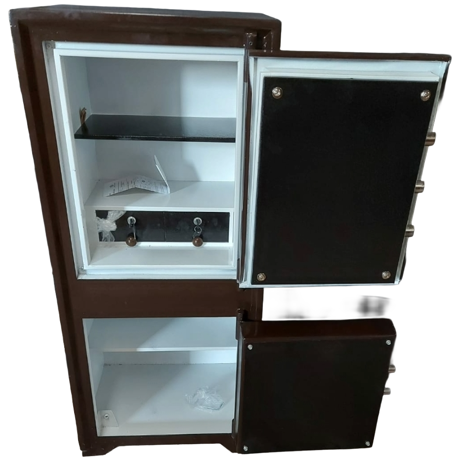 010M2A2 DIŞ İŞLERİ TİPİ 2 ADET MEKANİK ŞİFRELİ ALTI DOLAPLI ÇELİK PARA KASASI 125*55*45CM 250KĞ ( 1250€ )+KDV