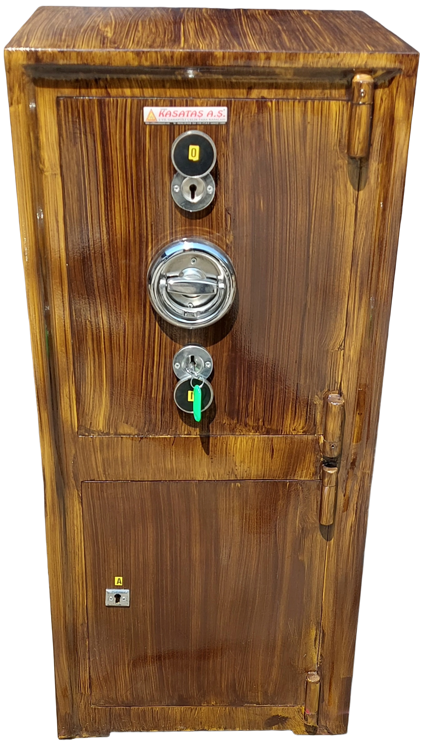 008AVAXBULUT OFİS TİPİ ALTI DOLAPLI KALIN KAPAKLI ÖZEL ANAHTARLI ÇELİK PARA KASASI 107*49*42CM 200KĞ ( 899€ )+KDV ADRESE TESLİM