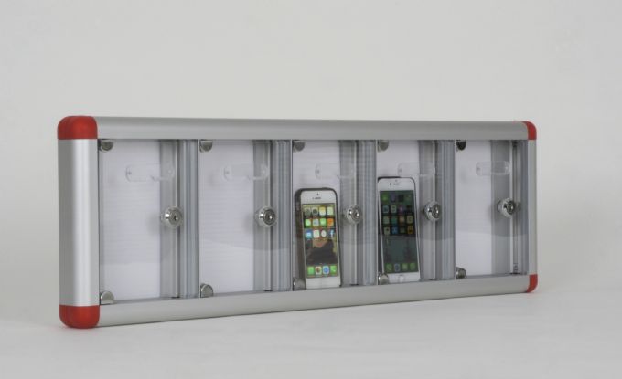 5 GÖZLÜ ALÜMİNYUM  CEP TELEFONU DOLABI ( 499€ )+KDV