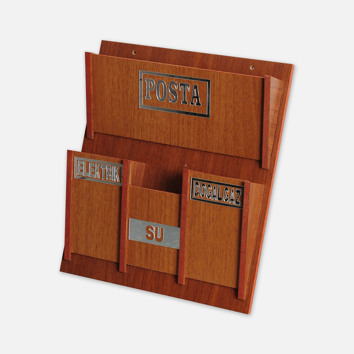 CEVİZ POSTA KUTUSU .Ã¢â‚¬Â¢ Renk: Ceviz Ã¢â‚¬Â¢ Ürün Ölçüleri: 6x28,5x32,5 cm ( 199€ )+KDV