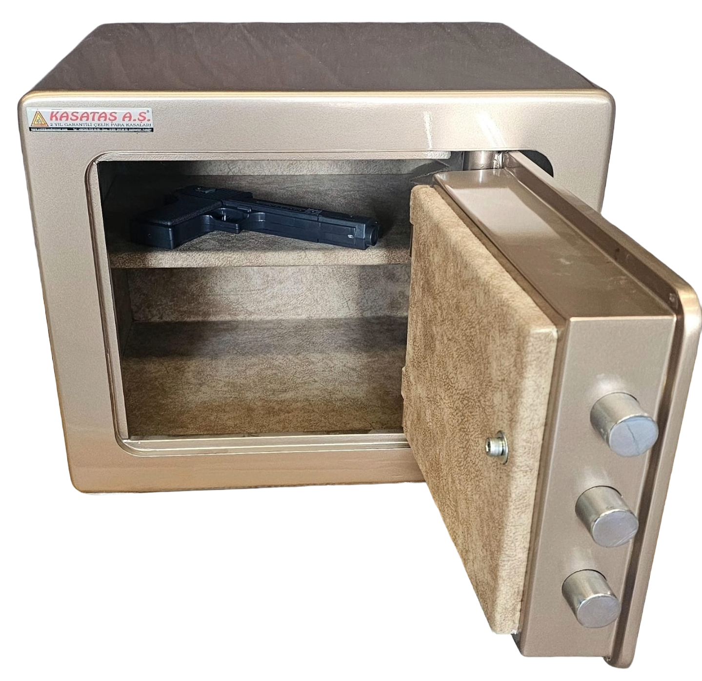 001EACK TİPİ EV VE OFİS TİPİ KOMPLE 10MM ZIRH ÇELİKLİ ELEKTRONİK ŞİFRELİ YILDIZ KOLLU RADÜSLÜ KAPAKLI İÇİ KALİTELİ KADİFE KAPLAMA ÇELİK PARA KASASI 40*50*40CM 97KĞ ( 999€ )