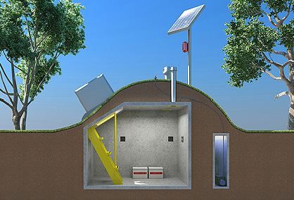 3 DÜNYA SAVAŞINA KARŞI TEDBİREN NÜKLEER BOMBAYA DAYANIKLI TAM ZIRHLI YER ALTI ODASI İÇİ 240*200*500CM 20TON ( 999999€ )+KDV