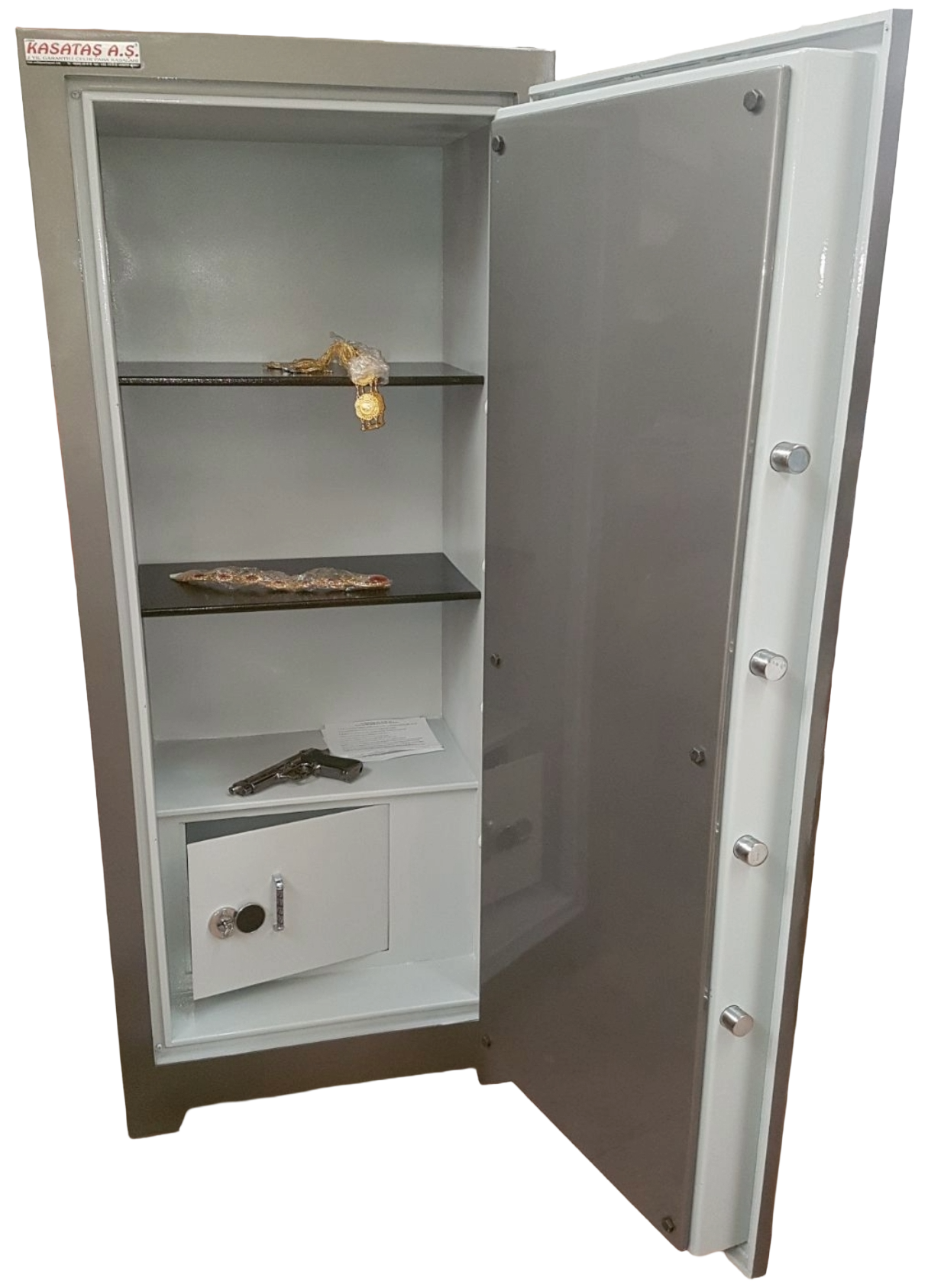 0014EADX OFİS TİPİ TEKKAPILI 1 ANAHTARLI  1 ELEKTRONİK ŞİFRELİ ZIRHLI ÇELİK PARA KASASI 170*70*50CM 700KĞ ( 1999€ )+KDV