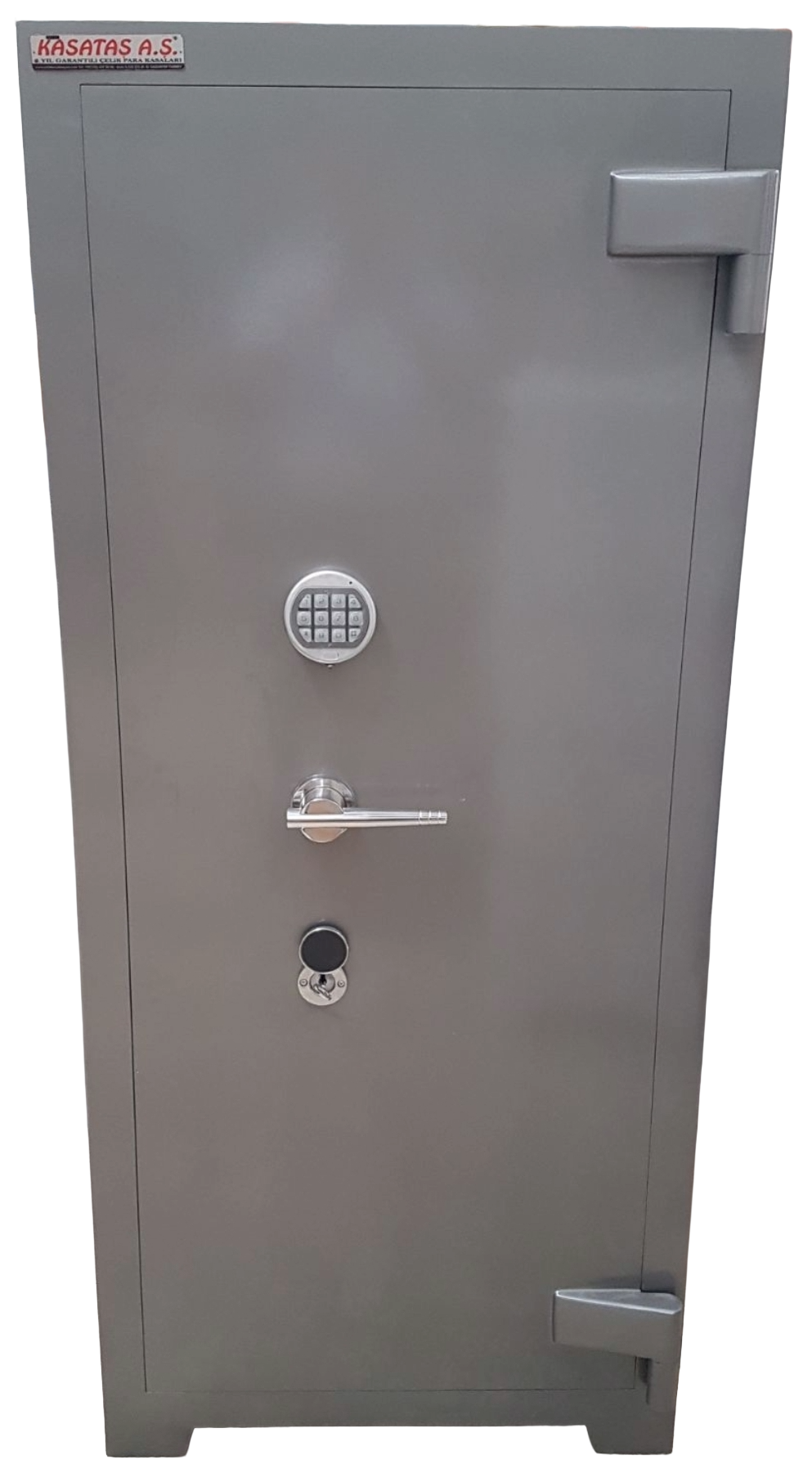 0014EADX OFİS TİPİ TEKKAPILI 1 ANAHTARLI  1 ELEKTRONİK ŞİFRELİ ZIRHLI ÇELİK PARA KASASI 170*70*50CM 700KĞ ( 1999€ )+KDV