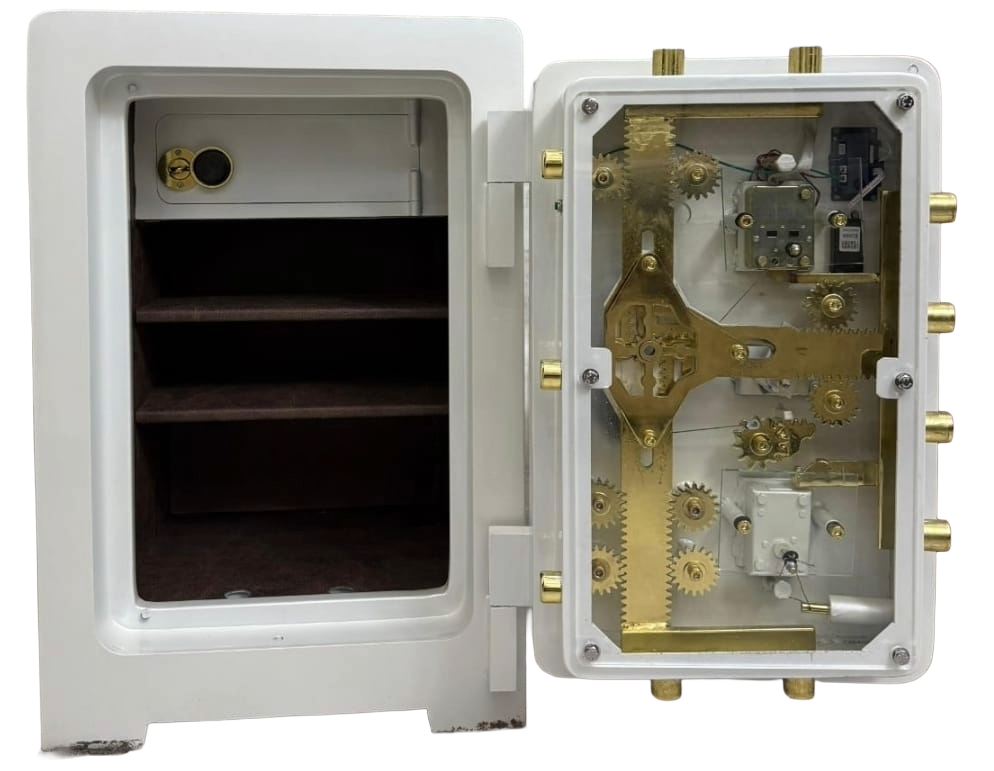 007HARUNELİPS7CM EV OFİS TİPİ YÜKSEK GÜVENLİKLİ TAM ZIRHLI PARMAK İZLİ ELEKTRONİK ŞİFRELİ ANAHTARLI ÇELİK PARA KASASI 80*55*55CM 400KĞ ( 2399€ )