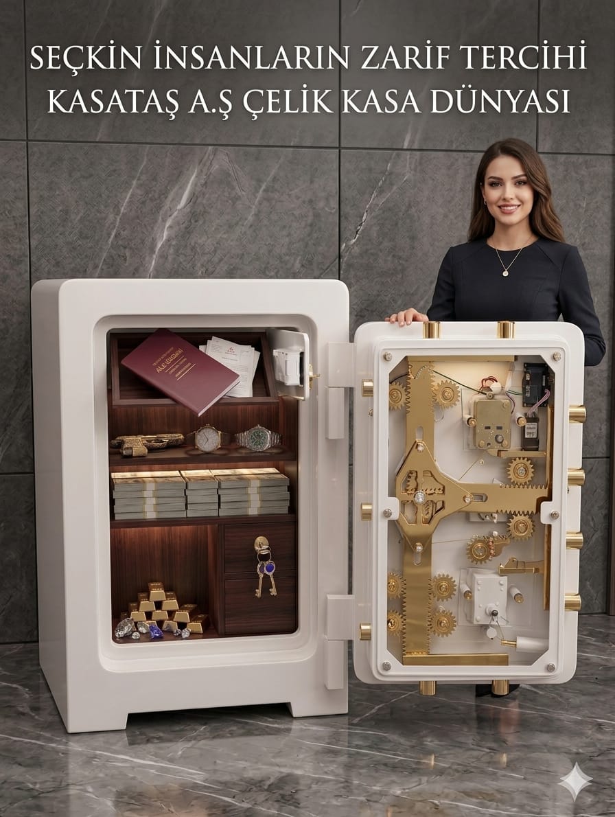 007HRNSEP ELİPS EV VE OFİS TİPİ YÜKSEK GÜVENLİKLİ SARI NİKELAJLI KOLLU VE AGIZLIKLI HERKÜL CAM KİLİTLEMELİ TANK ZIRHLI ELİPS DOLGULU ÇELİK PARA KASASI 80*55*55CM 400KĞ ( 2399€ )+KDV