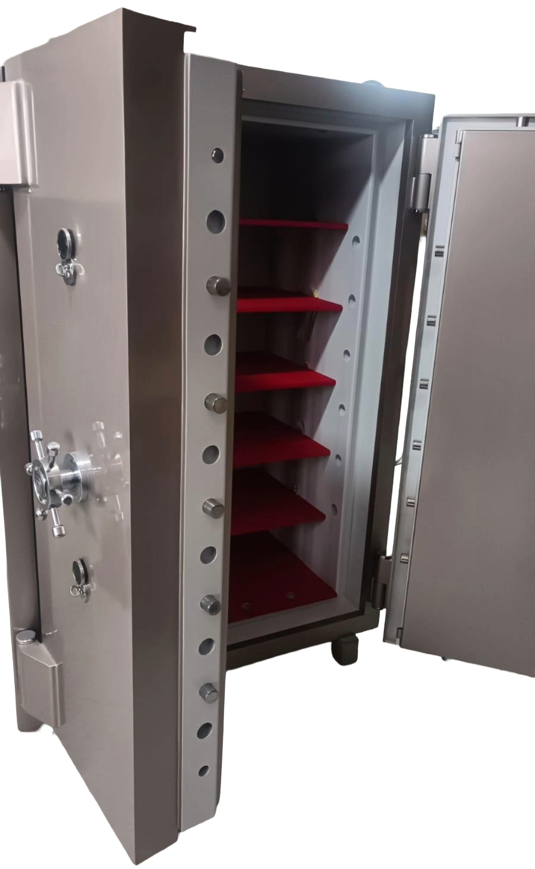 0190FATH ALTIN , GÜMÜŞ VE DEĞERLİ EVRAK SAKLAMAK İÇİN ÇİFT KAPILI YÜKSEK GÜVENLİKLİ  ÇELİK PARA KASASI H190W100D70cm 2000KĞ ( 9999€ )
