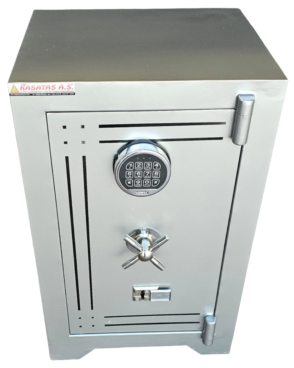 004THRAE EV TİPİ DOLAP İÇİ ELEKTRONİK ŞİFRELİ ÇELİK PARA KASASI DIŞ 70*48*39CM ÇEKMECELİ İÇ 44*35*23CM 180KĞ ( 700€  )