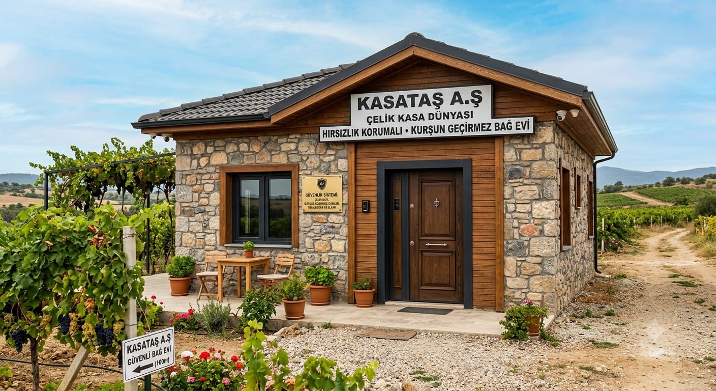 BAĞ EVİ ( KURŞUN GEÇİRMEZ HIRSIZLIĞA TAM KORUMALI BAĞ EVİ ) Bulletproof bag house villa