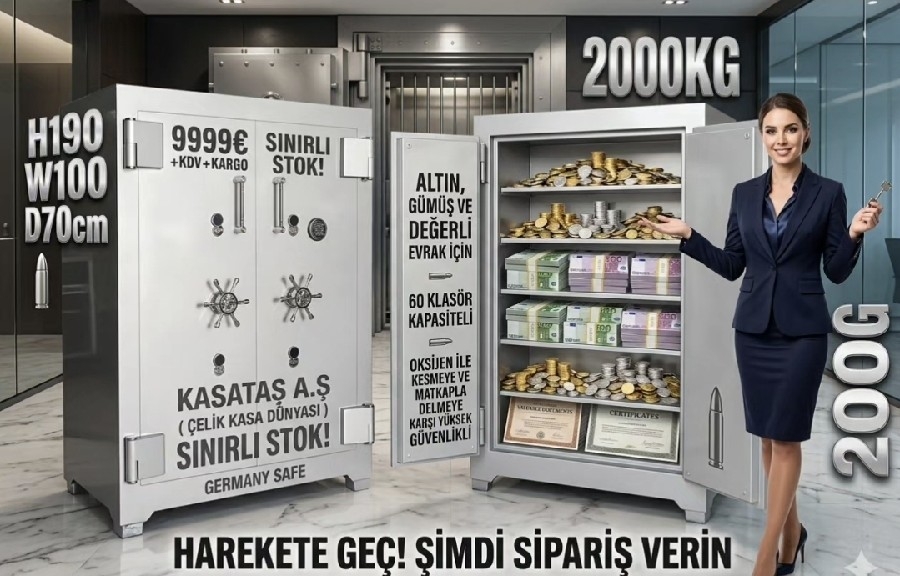 200 CM GARDLIP TİPİ VİP ÇELİK PARA KASASI